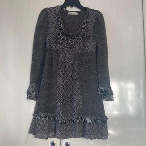 Gray Short Winter Dress